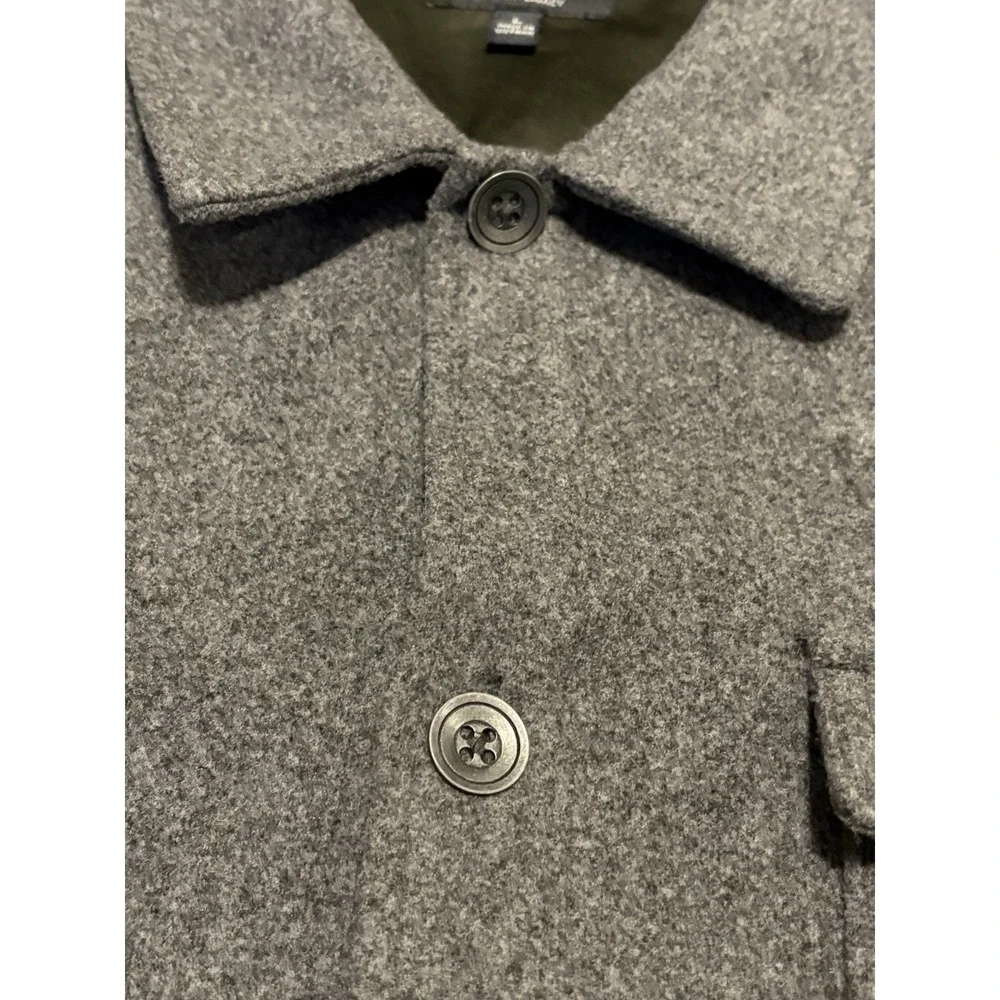 Jeremiah Shirt Jacket Gray Wool Camp Chore Barn Field Lined - Picture 6 of 12